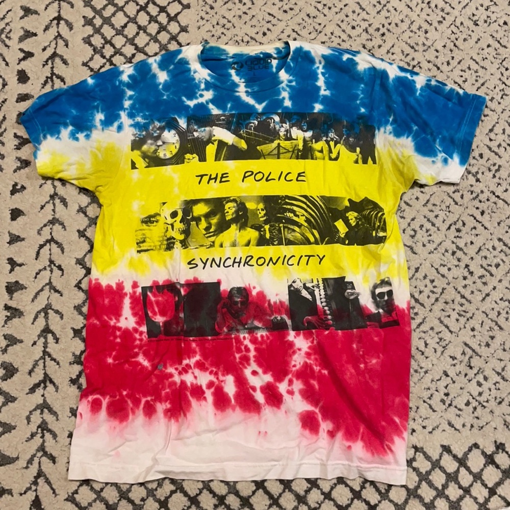 The Police Synchronicity tie-dye tee